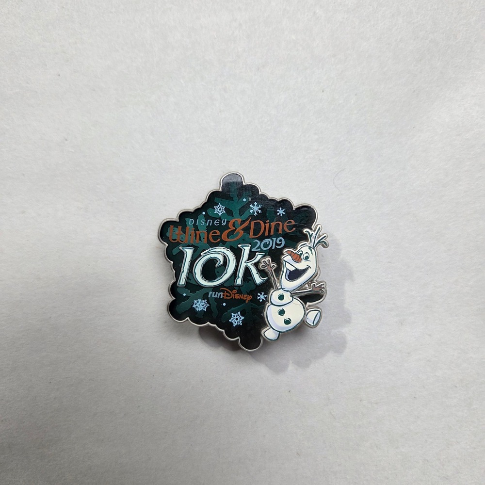 Disney Pin 2019 Wine & Dine 10K Olaf Frozen Limited Release Teal Silver OS